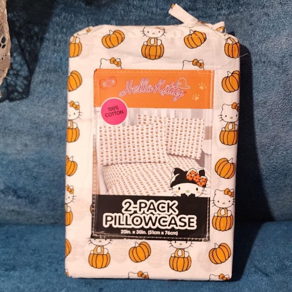 Hello Kitty Halloween Pumpkin Pillowcases 2 Pack